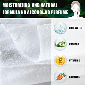 Ctosree wipe texture close-up showing non-woven fibers and gentle cleansing benefit