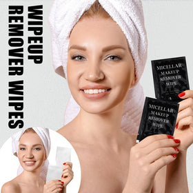 Ctosree wipe removing lipstick and mascara illustrating effective cleanup benefit