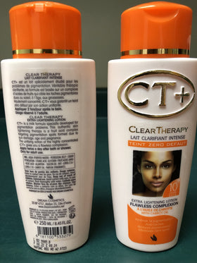 CT+ bottle beside a hand showing scale and travel-friendly 250ml