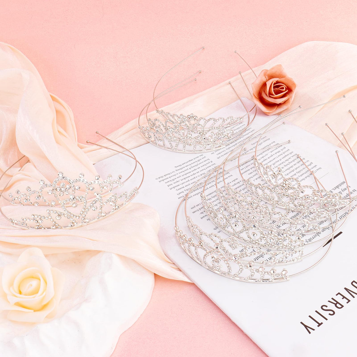 CUBACO tiara beside ruler showing size and practical scale for gifting