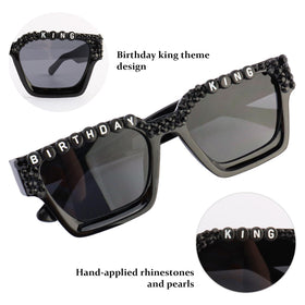 CUBACO sunglasses and sash styled in photo booth, helps create memorable pictures