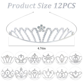 CUBACO twelve tiaras arranged as table decor offering instant party polish
