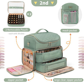 CUBETASTIC removable pouch filled with bottles demonstrating modular storage and portability