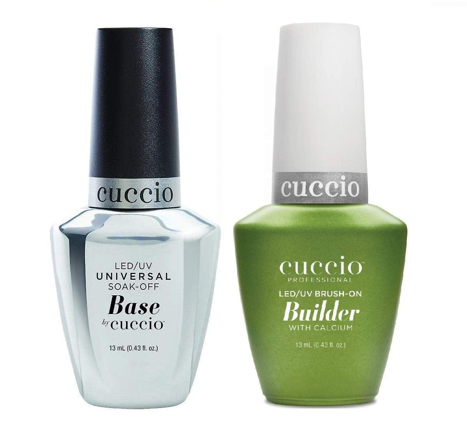 Cuccio duo front packaging showing both bottles for professional convenience