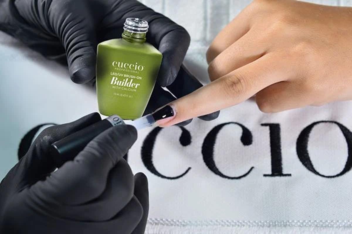 Cuccio product label and panel clear for ingredient and compatibility info