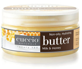 Cuccio Milk & Honey butter blend close-up texture for long-lasting softness