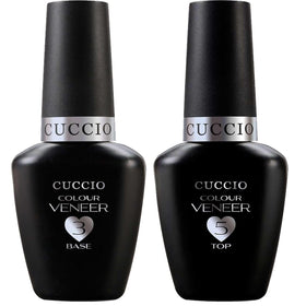 Cuccio texture brush stroke of Top coat demonstrating smooth glossy finish benefit