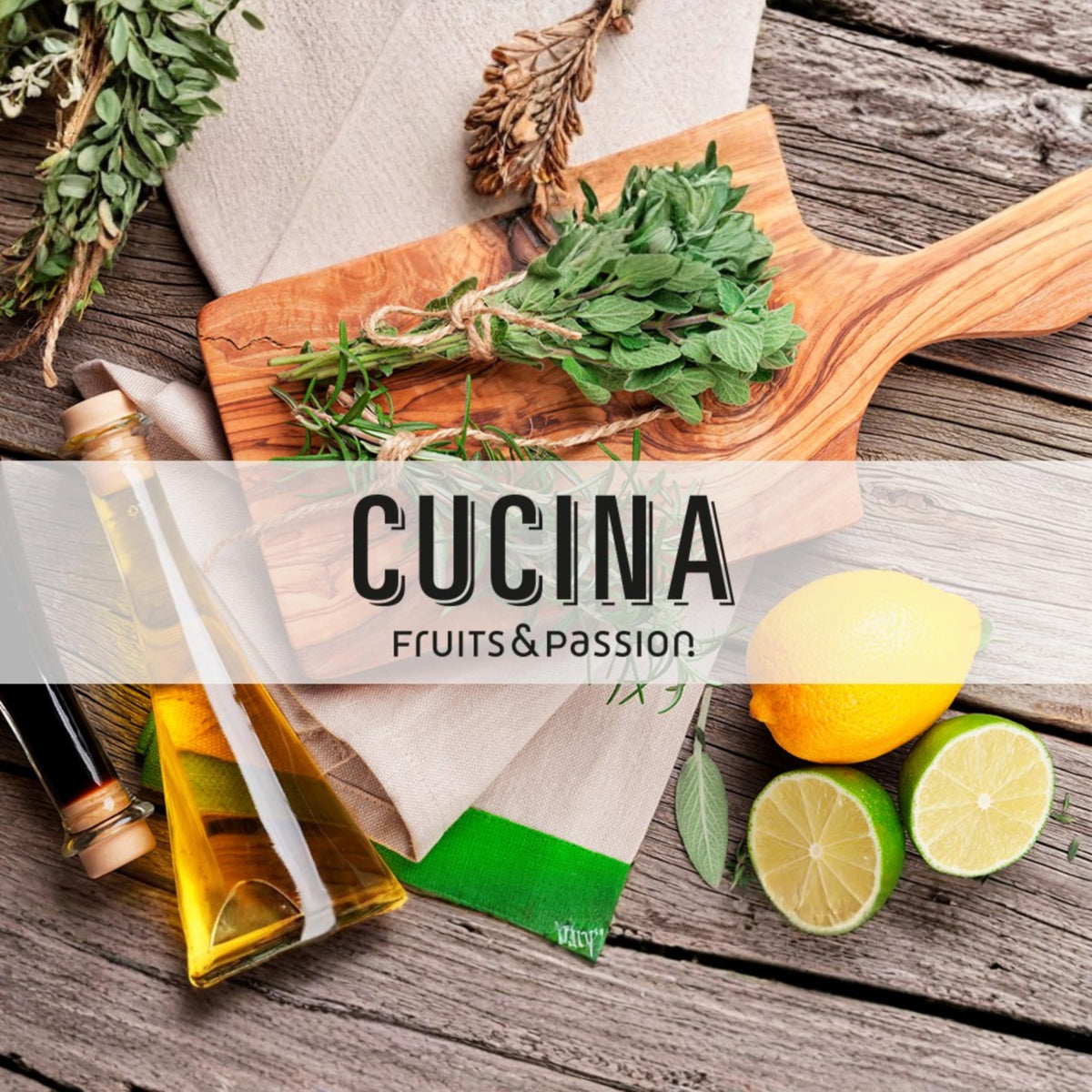 Cucina olive branch and coriander seeds styled to show natural scent inspiration