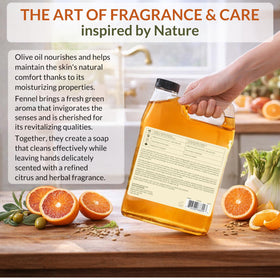 Cucina bottle at kitchen sink conveying fresh scent and clean hands