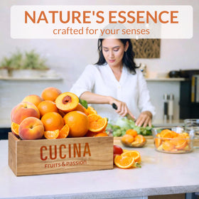 Cucina bottle on kitchen counter conveying fresh scent and practical benefit