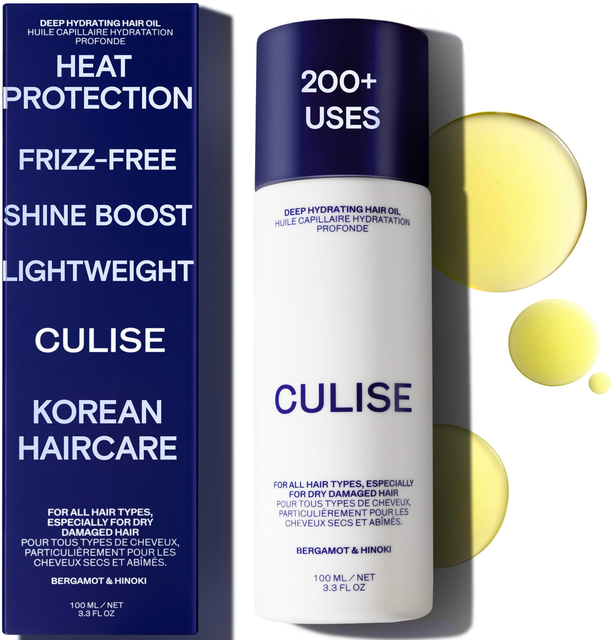 CULISE front packaging bottle showing sleek design and fast shine
