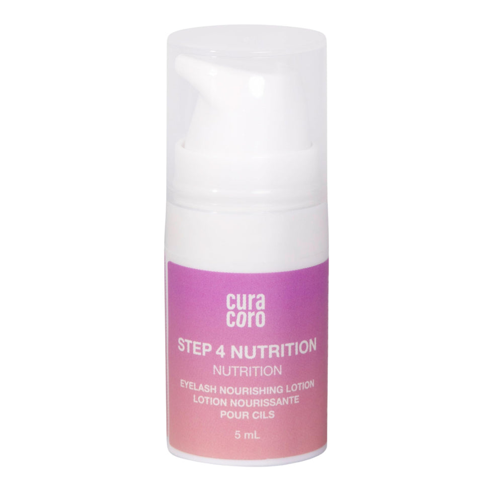 curacoro front bottle showing Step 4 and professional finish benefit