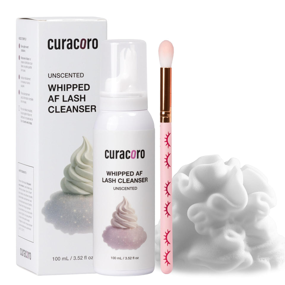 CURACORO front bottle view highlighting label and unscented benefit