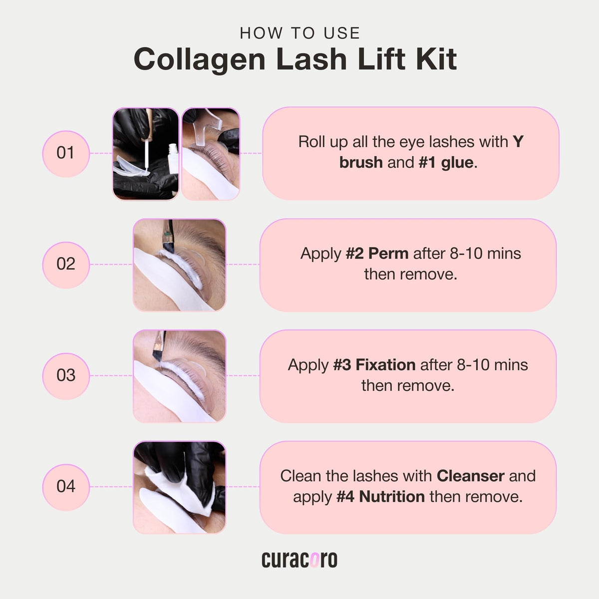 curacoro applied in salon demonstrating clean finish and client comfort