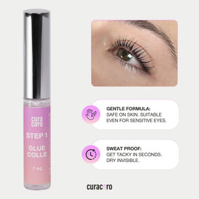 curacoro ingredients label showing collagen and hypoallergenic formula benefit