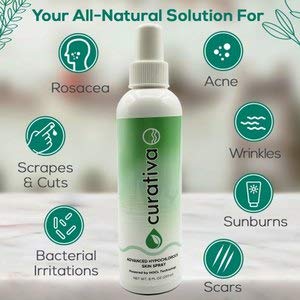 Curativa Bay on bathroom shelf suggesting daily skincare routine