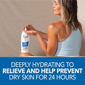 Curel lotion texture closeup illustrating smooth spreadability and hydration