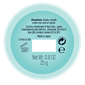 Curel eye cream inside makeup bag showing smoother makeup application benefit
