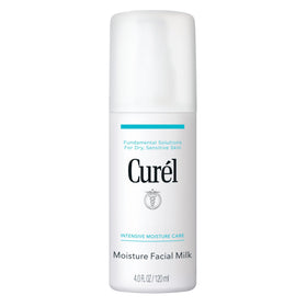 Curel front packaging showing the moisture facial milk and benefits