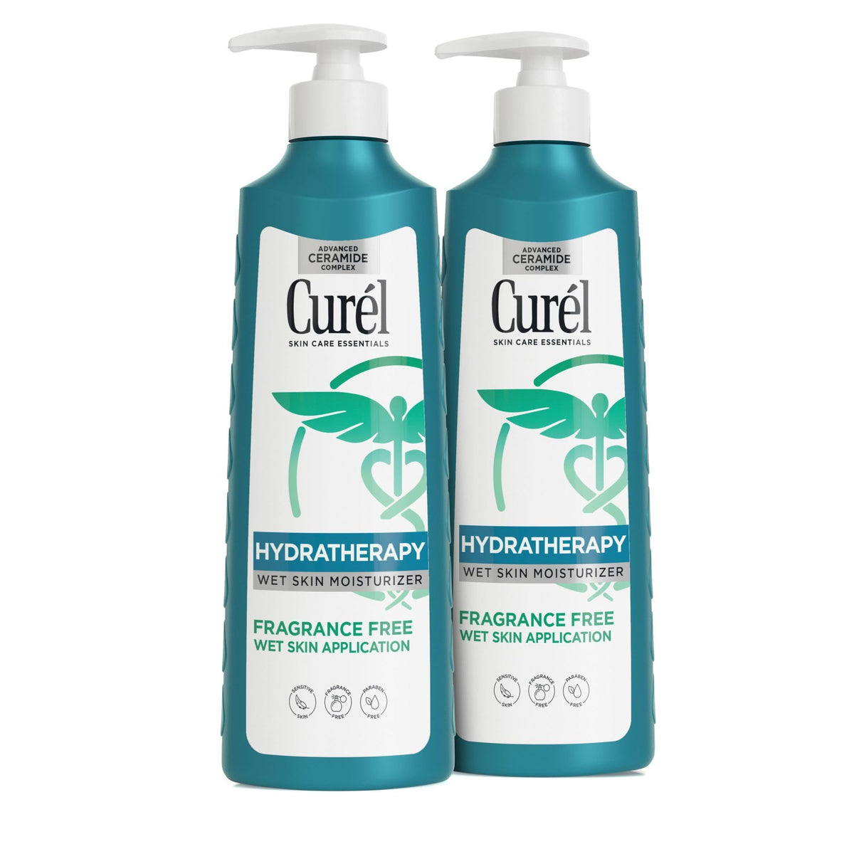 Curel front packaging twin pack showing two 12oz bottles and value