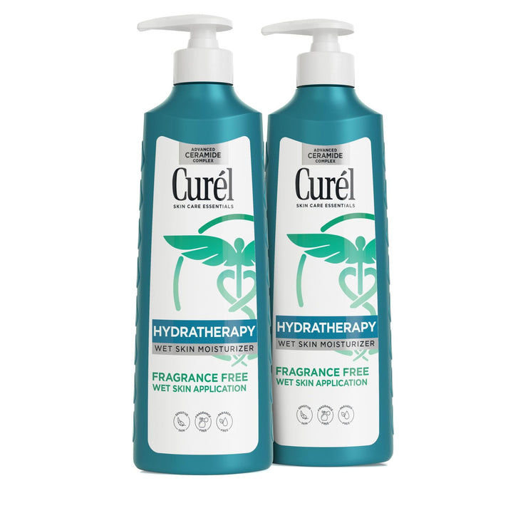 Curel front packaging twin pack showing two 12oz bottles and value