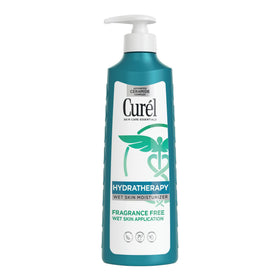 Curel front packaging 12oz showing bottle and product name for easy identification and benefit