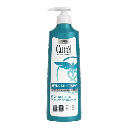 Curel front packaging 12 oz showing bottle benefits and unscented label