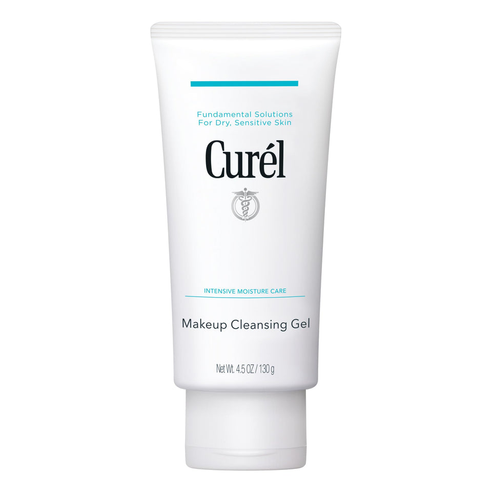 Curel front packaging showing cleansing gel bottle and benefits