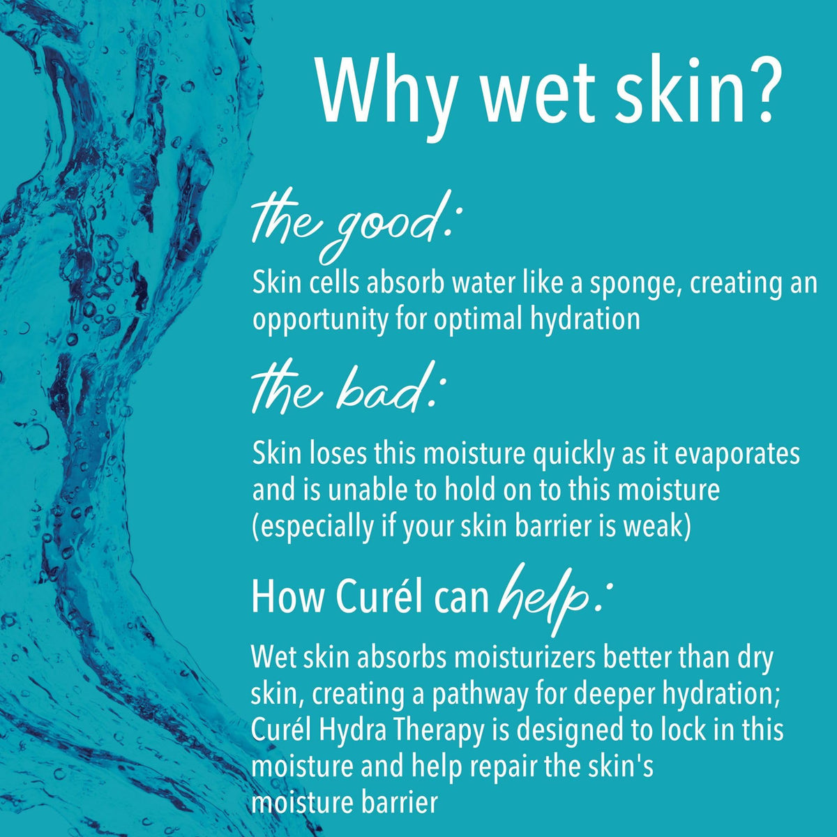 Curel ingredient visual with vitamin E bottle indicating skin support