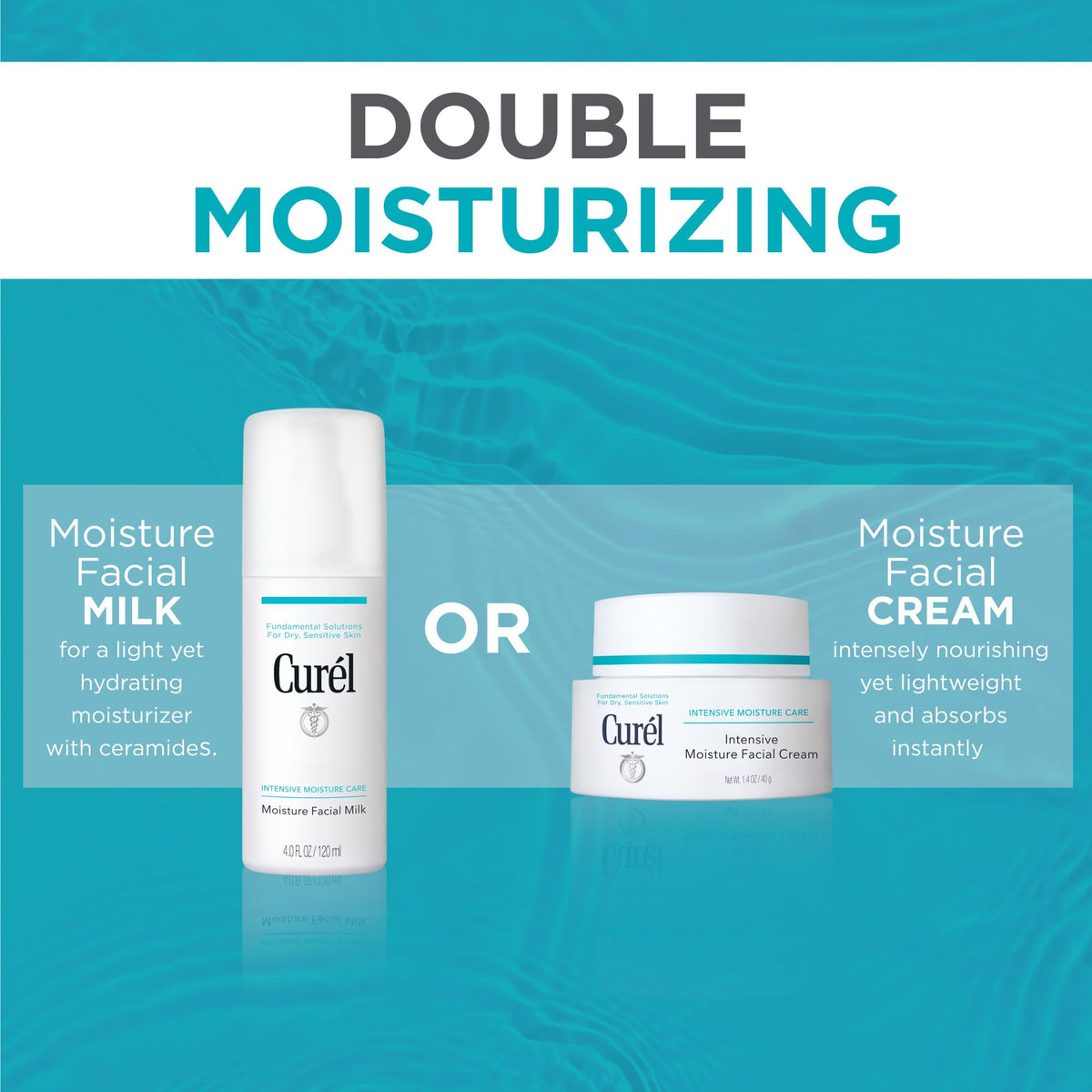 Curel ingredient label close-up highlighting pH-balanced and no fragrance