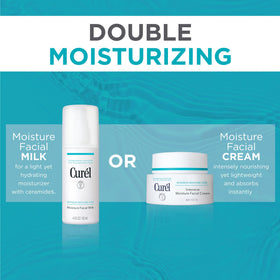 Curel ingredient label close-up highlighting pH-balanced and no fragrance