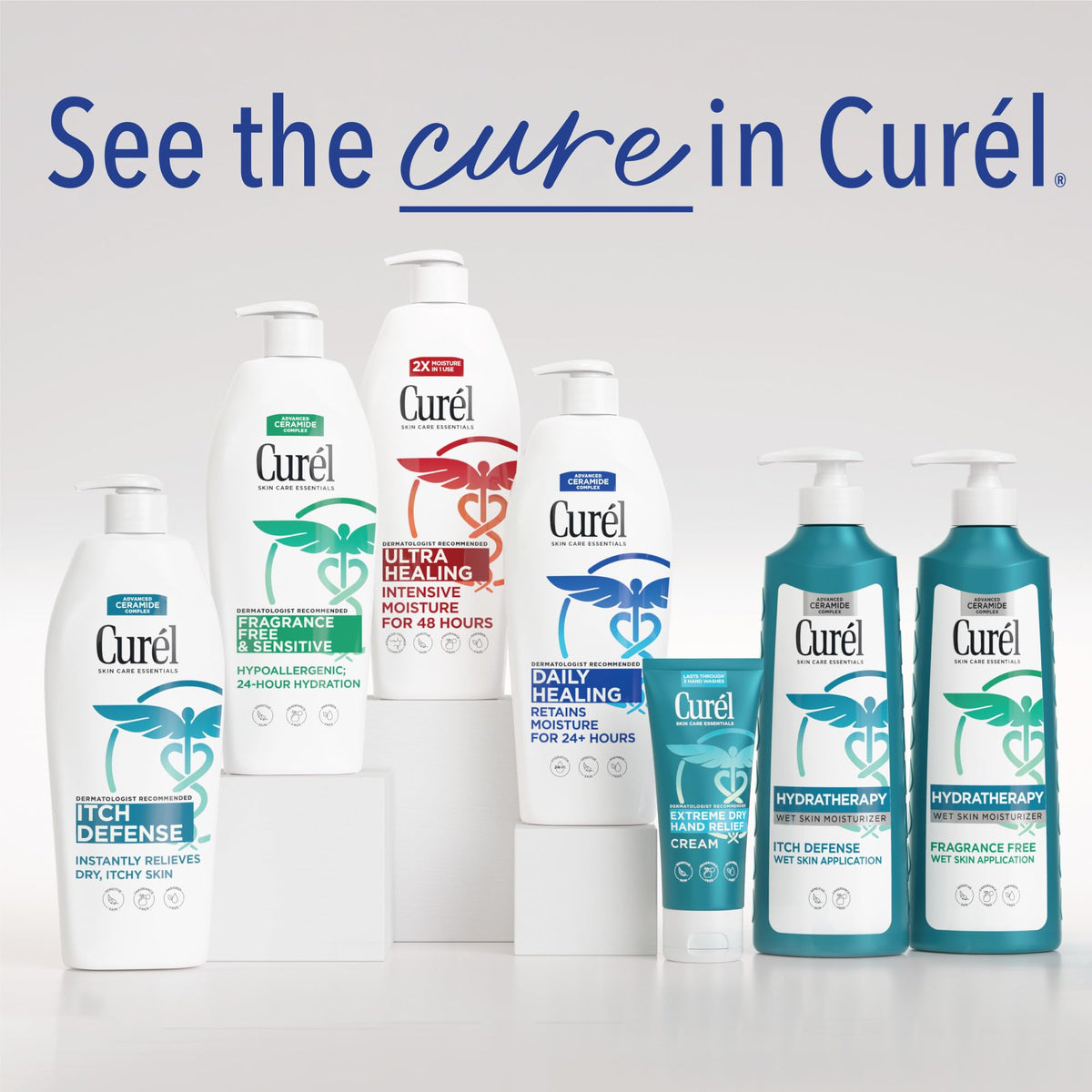 Curel product label with National Eczema Association Seal of Acceptance