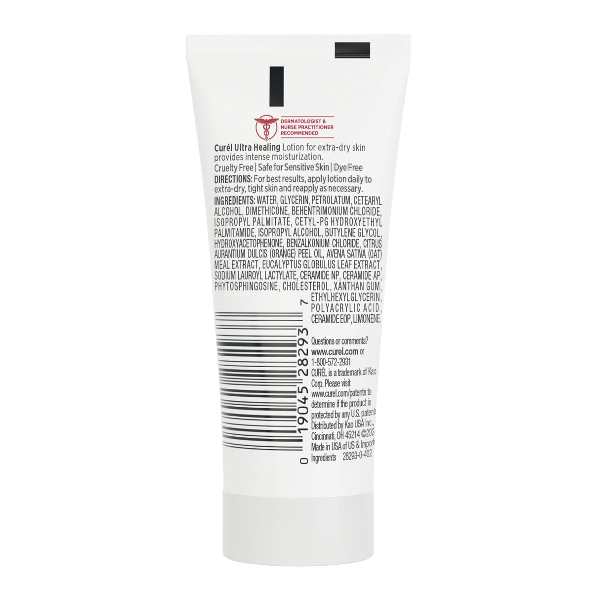 Curel lotion tucked in travel bag showing portability and on-the-go moisturization