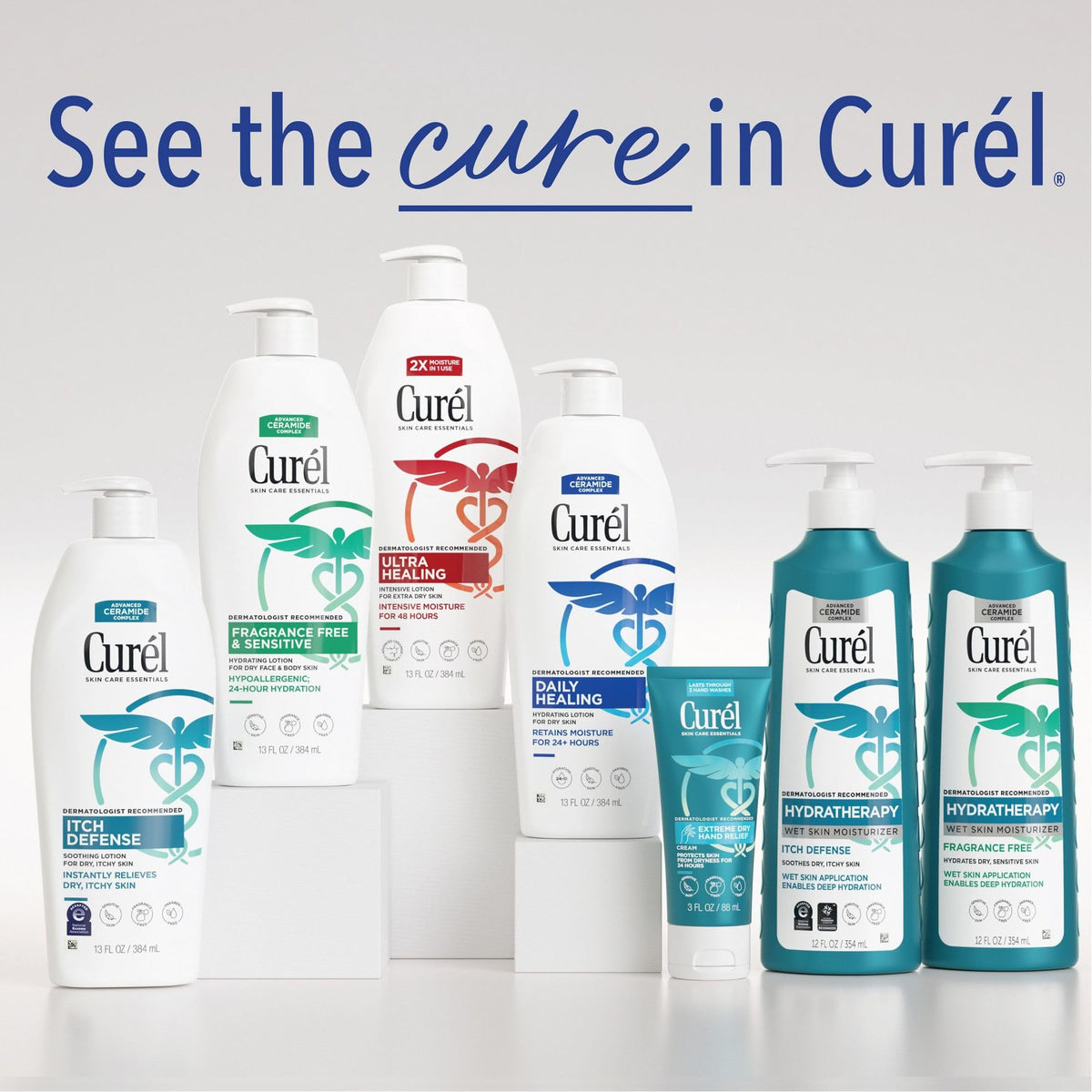 Curel pack of 30 stacked boxes ideal for bulk supply and workplace stations