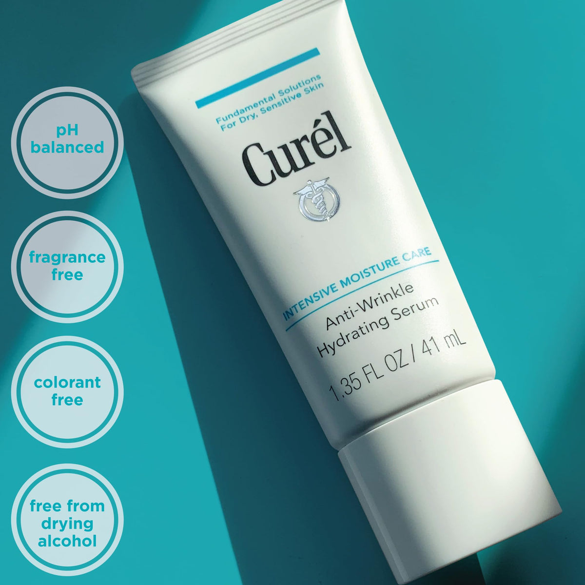 Curel serum dropper dispensing lightweight texture for quick absorption