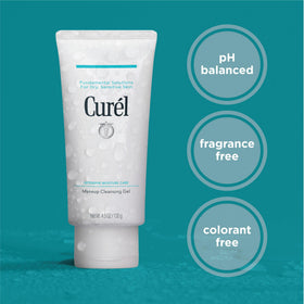 Curel close-up of smooth gel texture highlighting hydrating feel