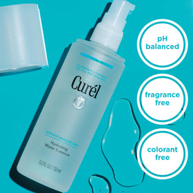 Curel water gel texture on hand illustrating lightweight, non-greasy feel