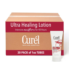 Curel front packaging showing 1 oz bottle and product name for convenient use