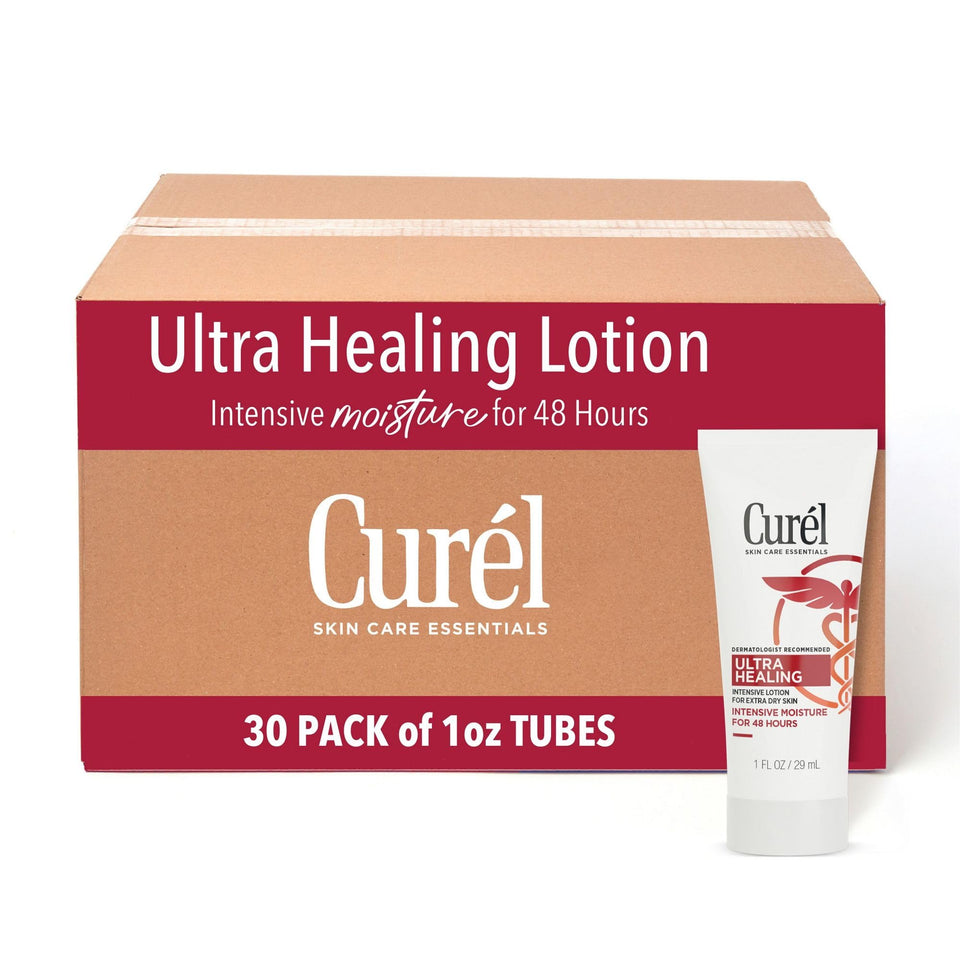 Curel front packaging showing 1 oz bottle and product name for convenient use