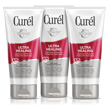 Curel front packaging showing label and benefits for extra-dry skin