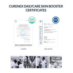CURENEX applied on hand illustrating quick absorption and hydrating finish benefit
