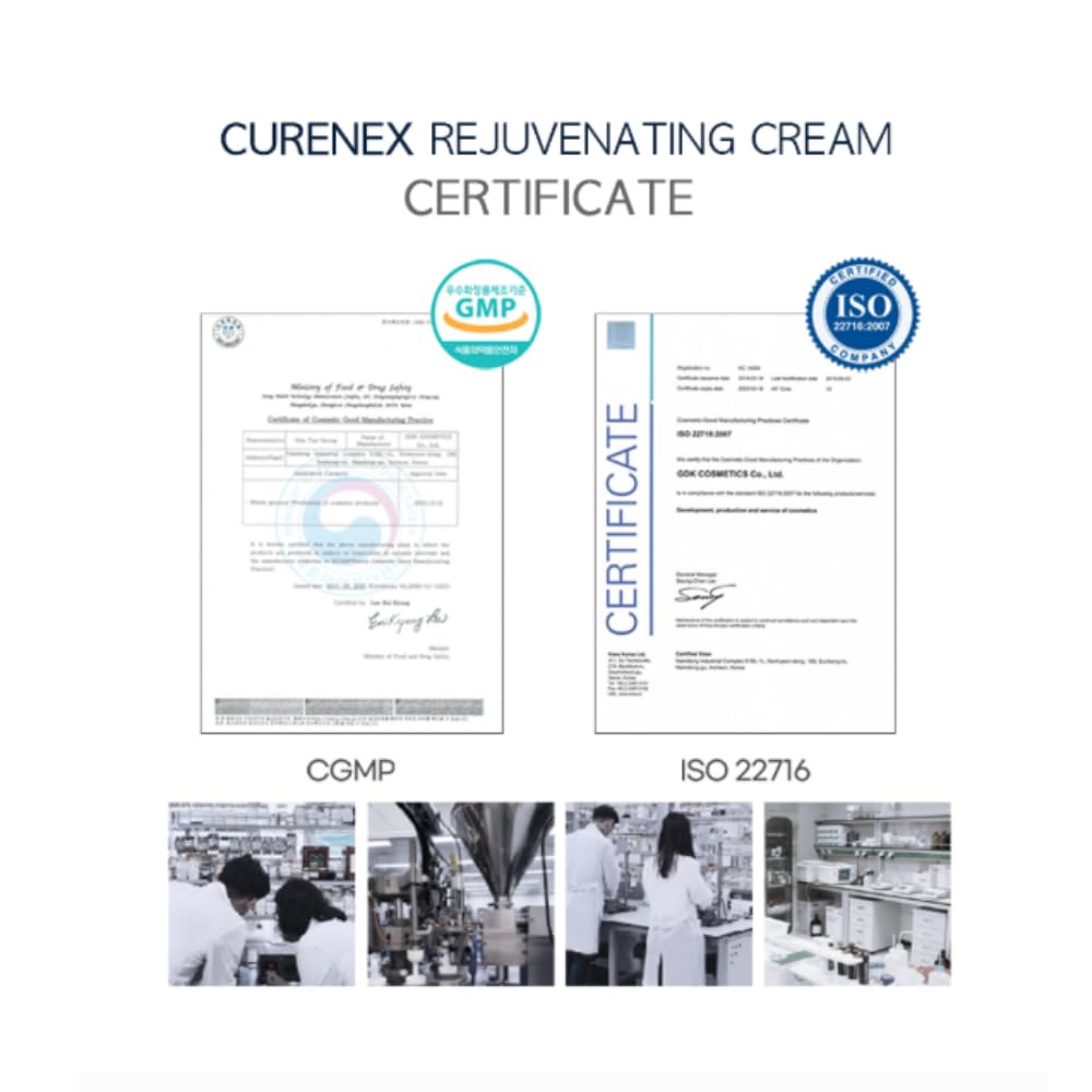 CURENEX label close-up highlighting key ingredients and transparent formula benefits