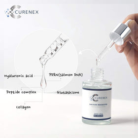 CURENEX dropper dispensing clear serum demonstrating precise application benefit