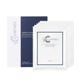 CURENEX front packaging showing mask sachet and benefits