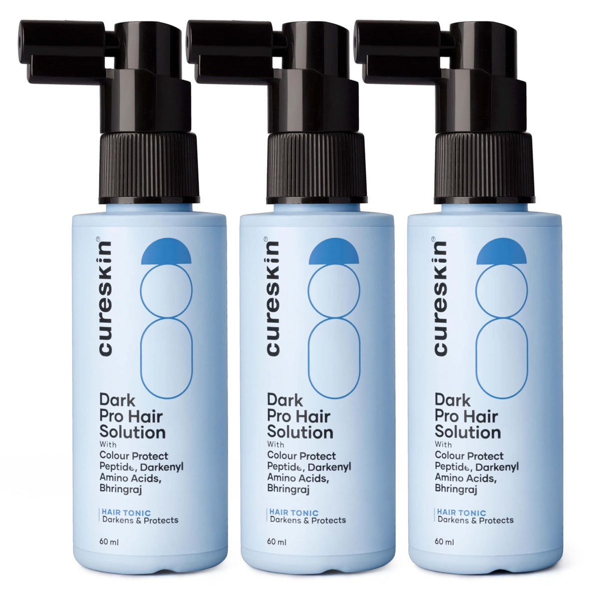 Cureskin serum front packaging showing bottle and label for easy identification and benefits