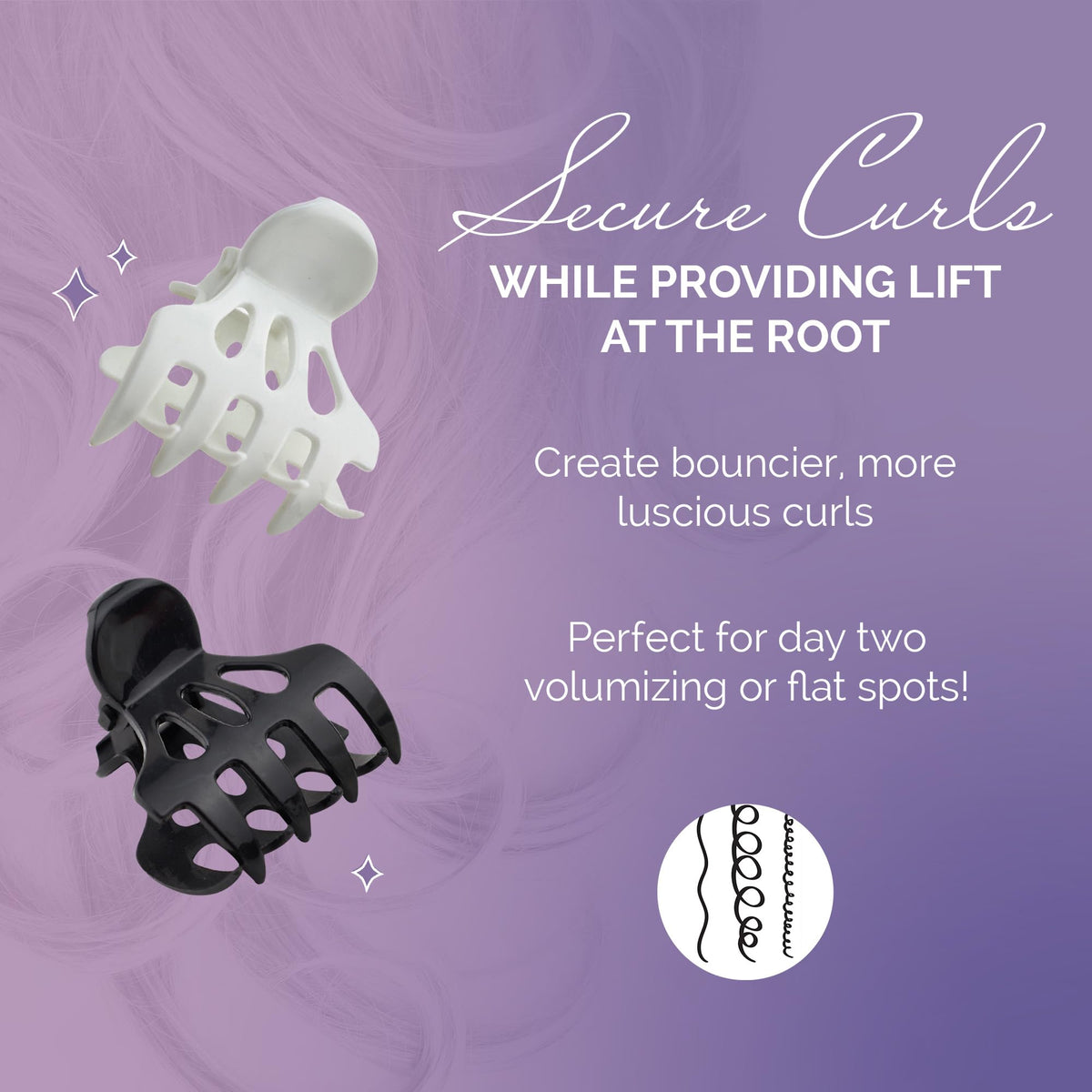 Curl Keeper wide-tooth close-up highlighting gentle spacing that preserves curl shape