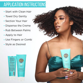 Curldaze before-and-after curly hair transformation, showing softer, shinier curls