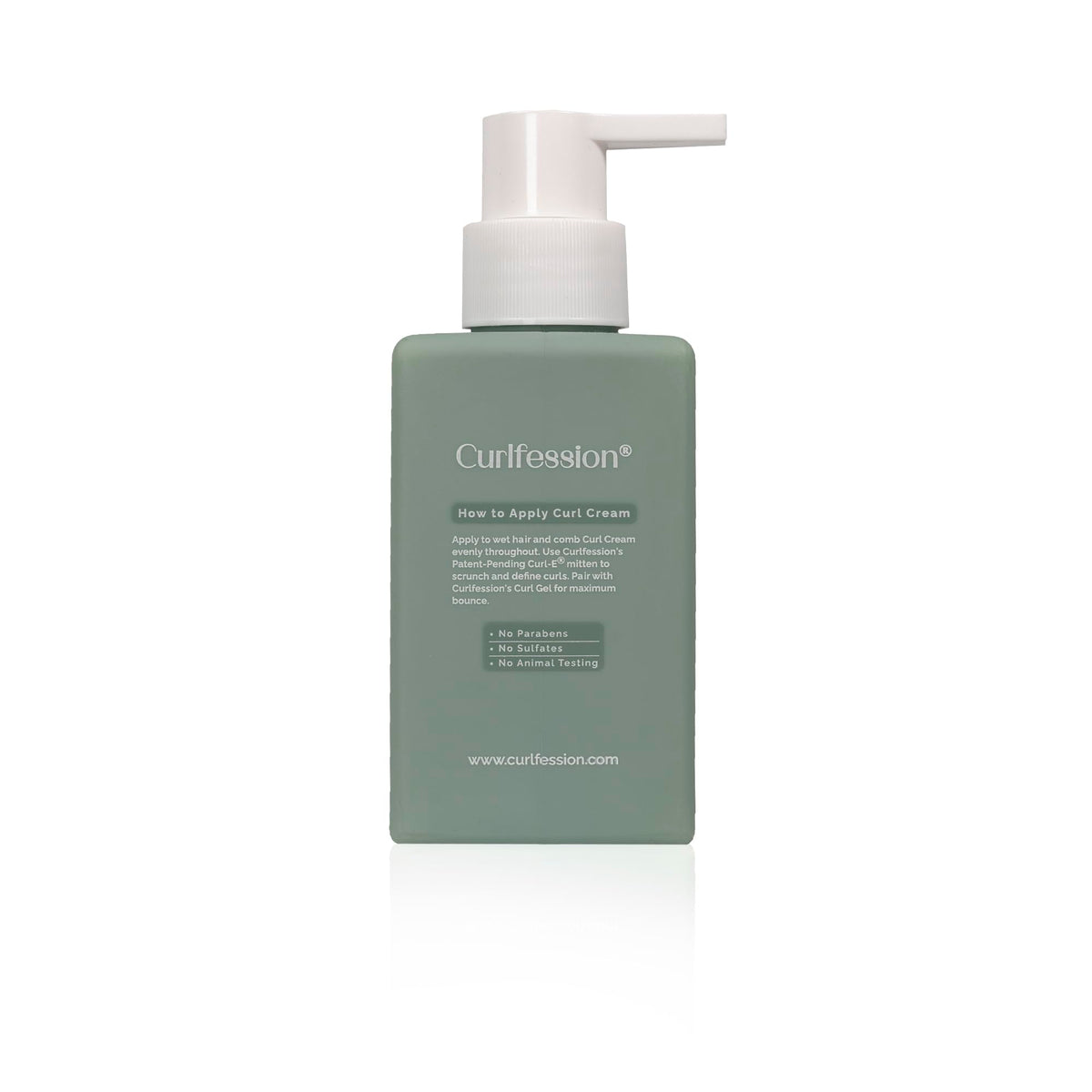 CURLFESSION cream in hand ready to apply for controlled hydration