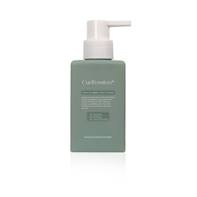 CURLFESSION cream in hand ready to apply for controlled hydration