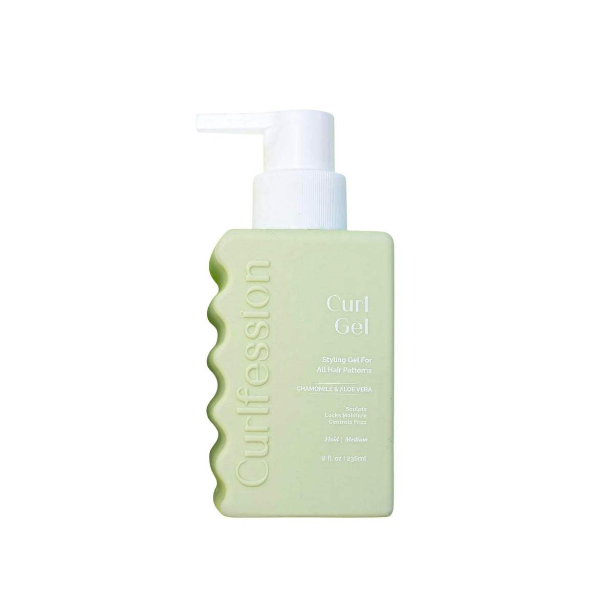CURLFESSION front packaging showing clean label and 8 oz size benefit